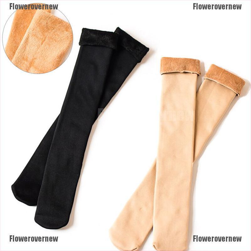 Great Long Thicken Winter Women Wool Snow Boots Cotton Socks Stockings Home Fashion Flowerovernew