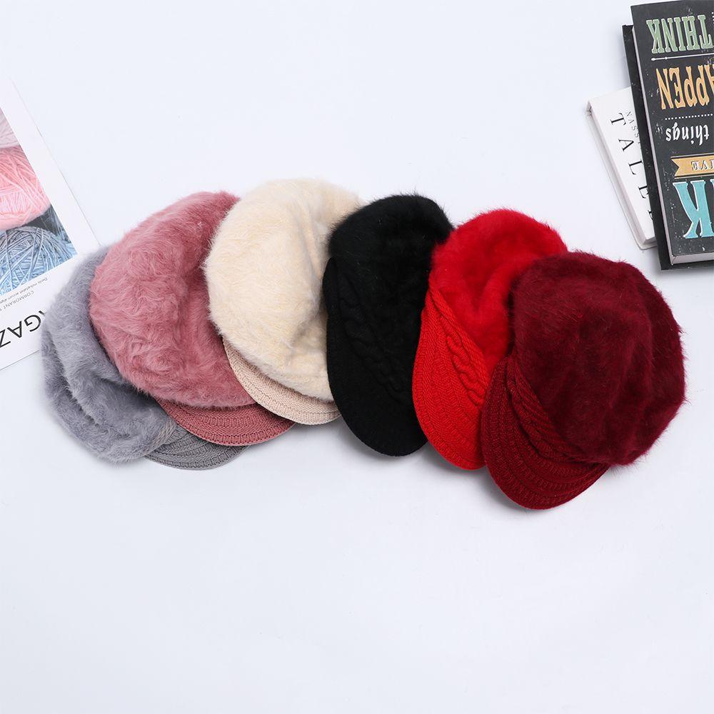 ESPO Mũ Len Đính Quả Bông Thiết Kế Mới Thời Trang Mùa Đông Dành Cho Nữ