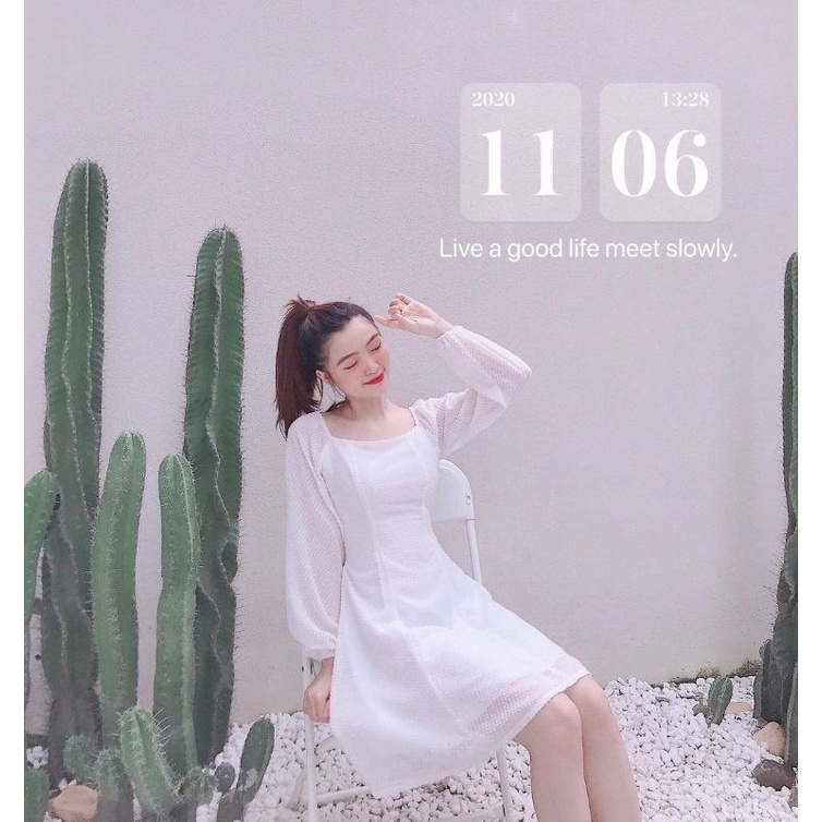 Đầm trắng Julie House size S