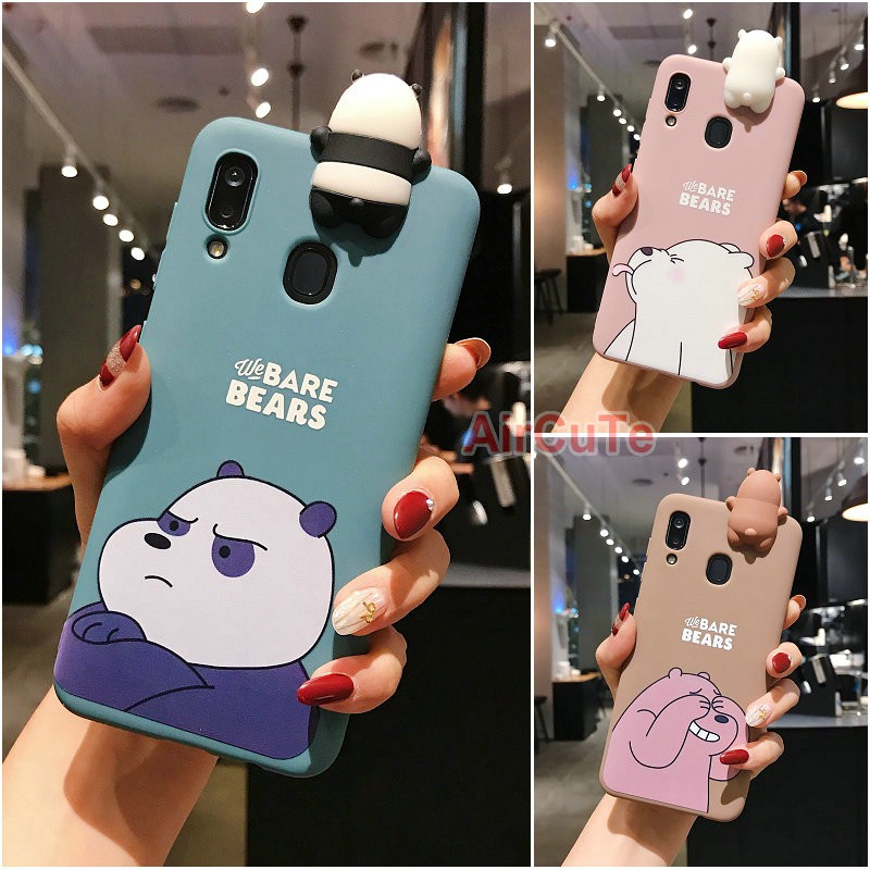 Ốp lưng iPhone 11 Pro Max SE 2020 X Xs XR 8 7 6 6s Plus 3D Cartoon cute Bear Soft TPU case full cover/HSNP