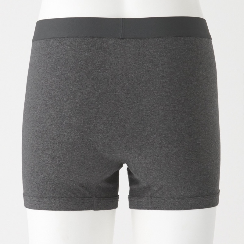Muji Quần Lót Boxer Briefs Front Open Vải Cotton