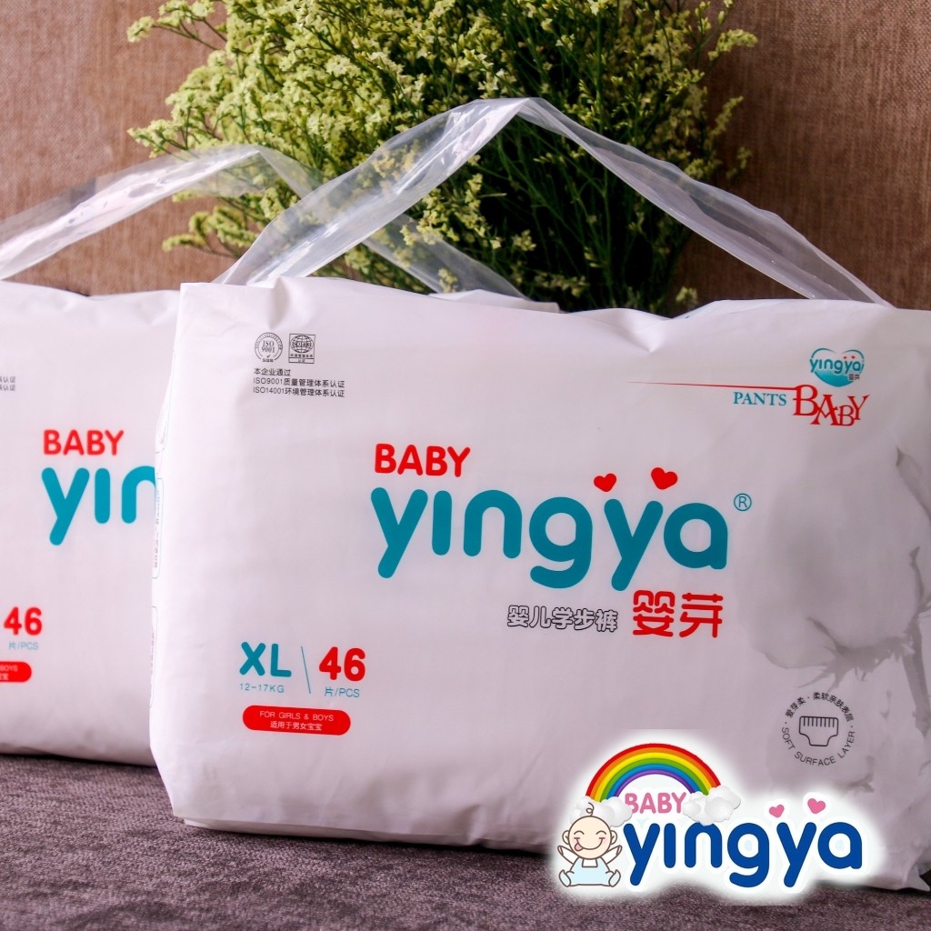 Tã/Bỉm quần Yingya nội địa Trung size M54, L50, XL46, XXL42, XXXL38 mềm mỏng
