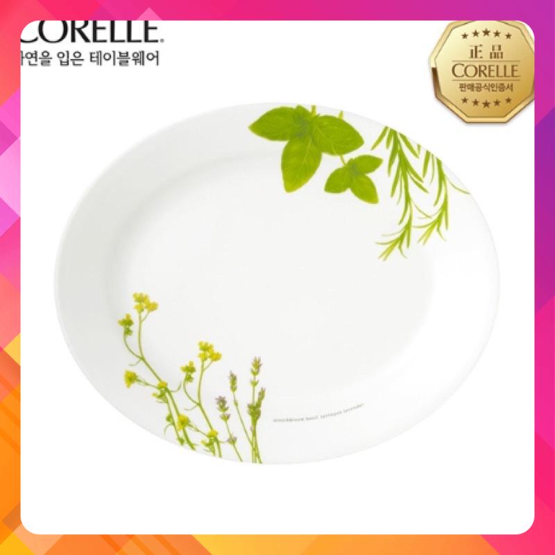 Dĩa Oval Thủy Tinh European Herbs Corelle 9650-EH-LP 24cm