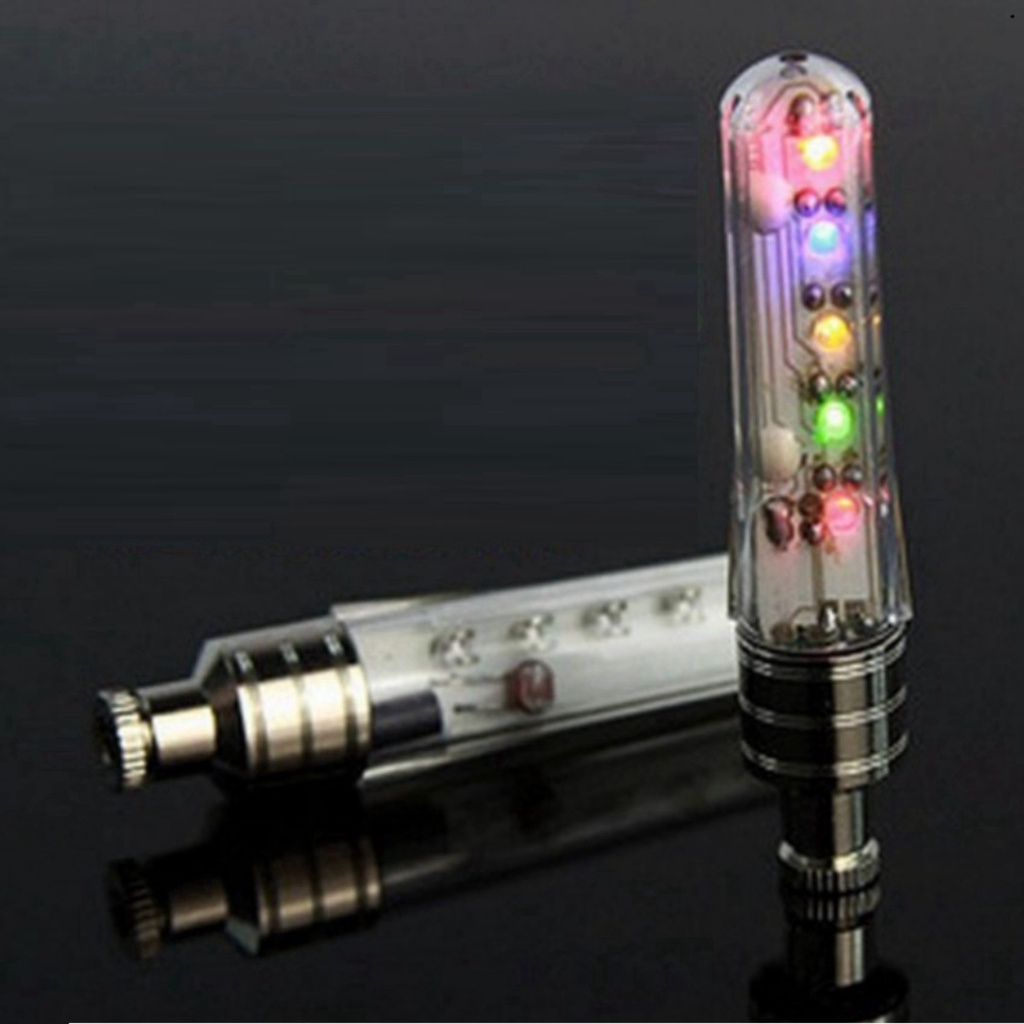 Bộ 2 Đèn LED gắn van đổi màu cho bánh xe máy ô tô 206321 [SKM]
