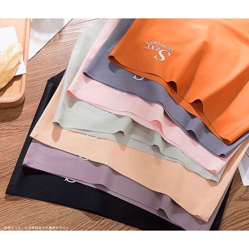 Quần Lót Nữ Su Lụa Tàng Hình Cạp Cao Ôm Bụng Chữ Sexy - SX