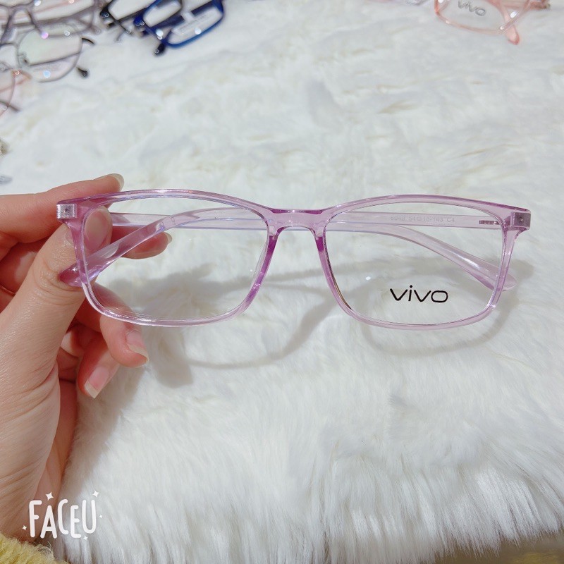 Gọng vuông, Kính Cận VIVO, Gọng kính thời trang, Nhựa siêu dẻo, Siêu bền