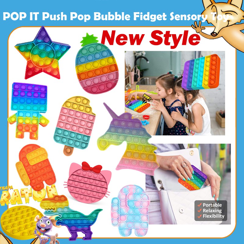 pop it fidget toy giá rẻ Đồ Chơi Bóp Bóng Cầm Tay Giúp Giảm Căng Thẳng Hiệu Quả