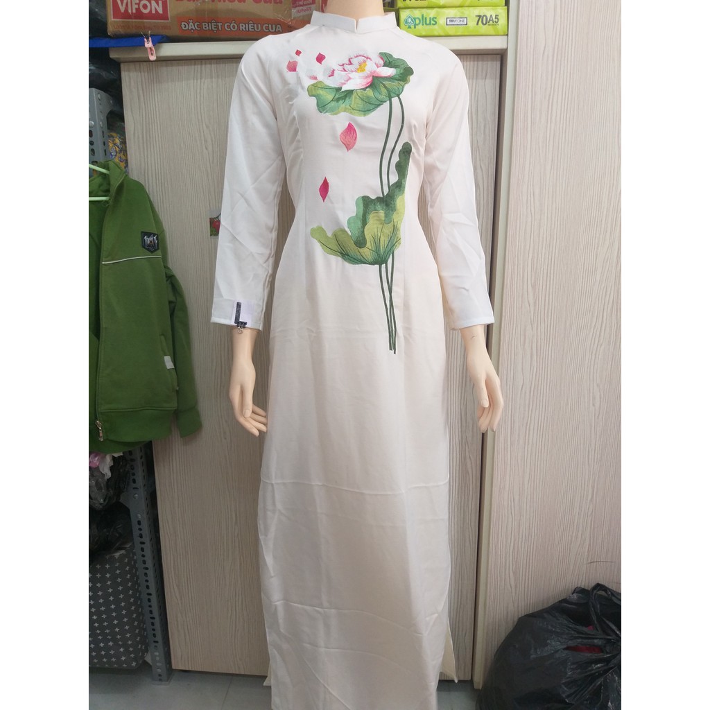 Aó dài tây thi đính hoa chất cực đệp dáng chuẩn hàng lẻ size giá rẻ