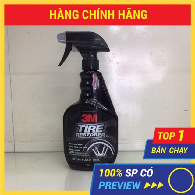 Bảo dưỡng cao su lốp vỏ xe 3M Tire Restorer 473ml 39042( sản xuất tại Mỹ )