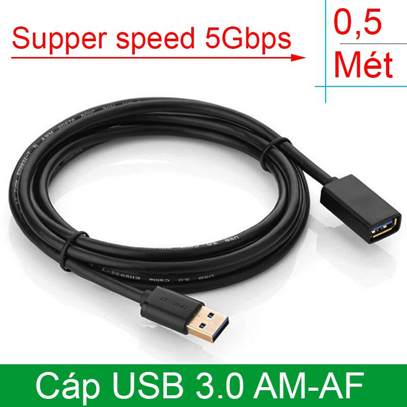 Cáp nối dài USB 3.0 dài1.5m Ugreen 30126 -30127