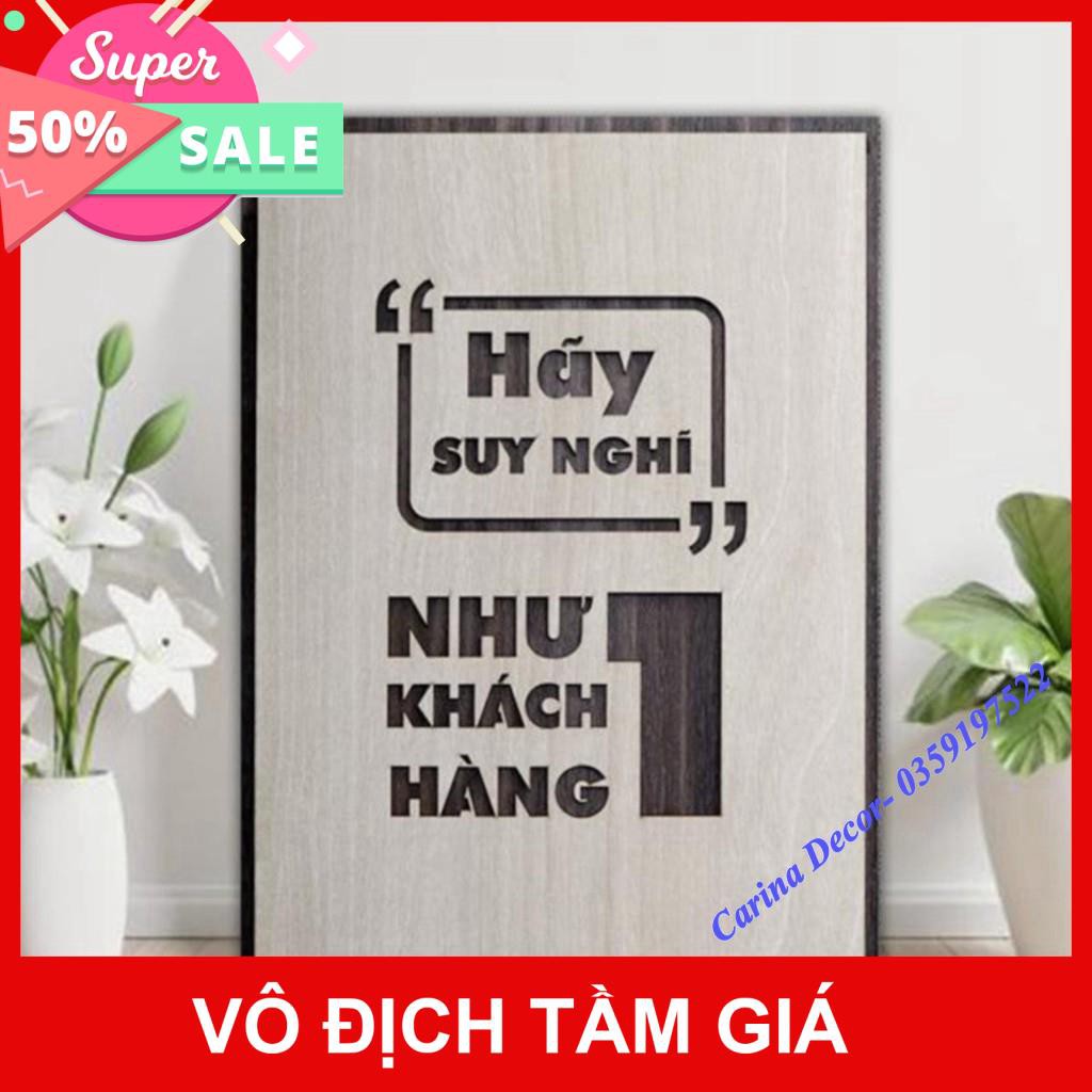 [Hàng cao cấp]- Tranh động lực- Hãy suy nghĩ như một khách hàng