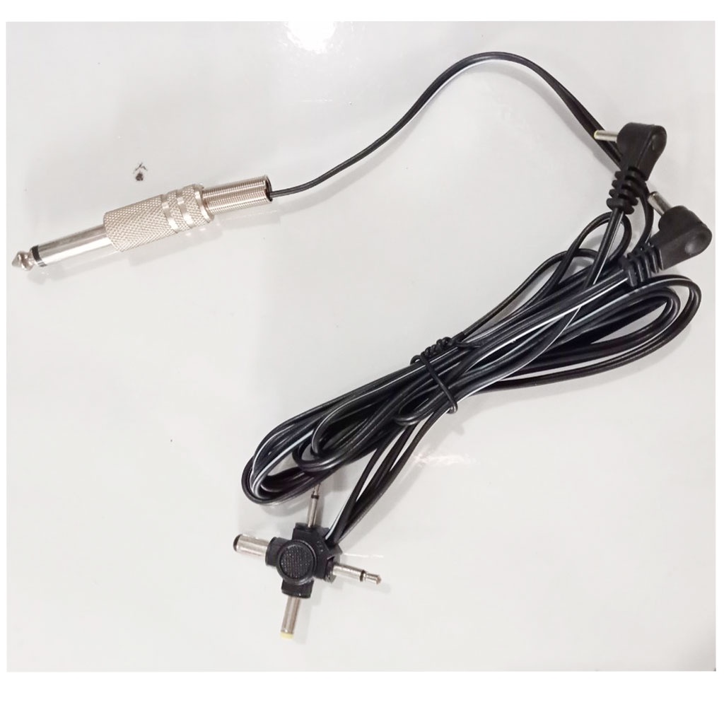 Dây sạc đa năng máy pen 4 đầu - nối các loại máy phun xăm với bộ ổn áp máy xăm dài 1.2 mét loại 1