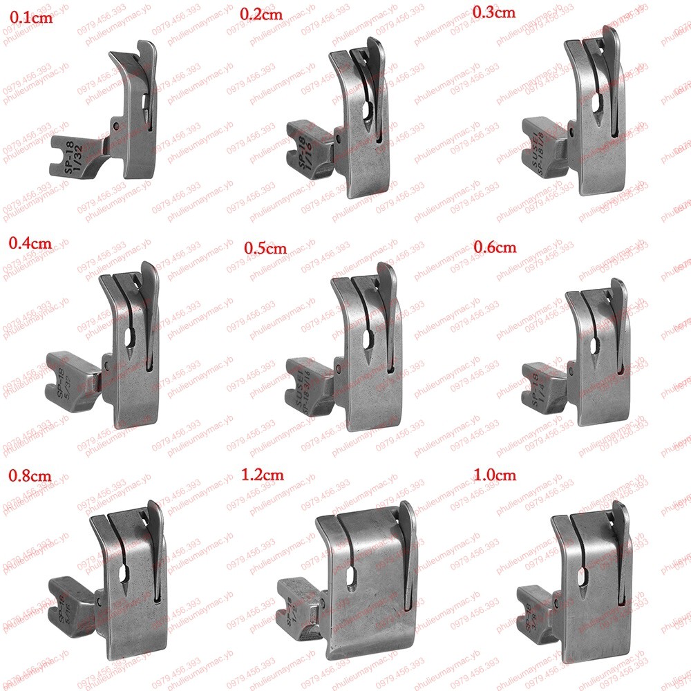 Chân vịt may diễu hoặc may mí máy công nghiệp