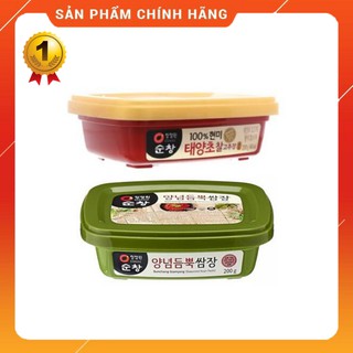 Tương Ớt Hàn Quốc Gạo Lứt 200G và Tương Chấm Thịt Nướng Ssamjang 200g