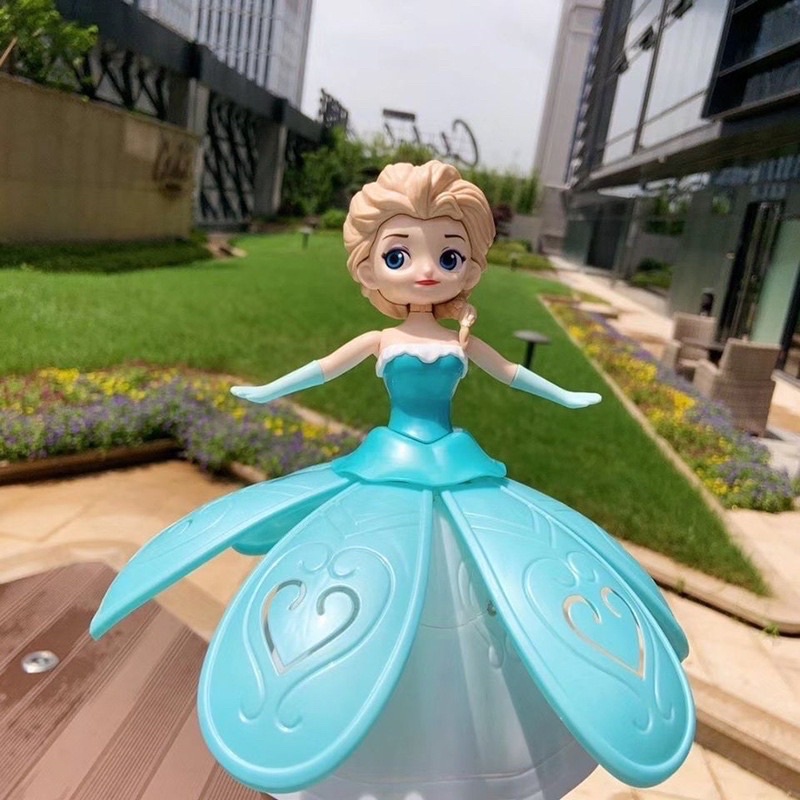 Đồ chơi búp bê công chúa Elsa, Bạch Tuyết, Lọ Lem, Sophia nhảy múa xoay tròn phát nhạc có đèn, Lồng đèn trung thu