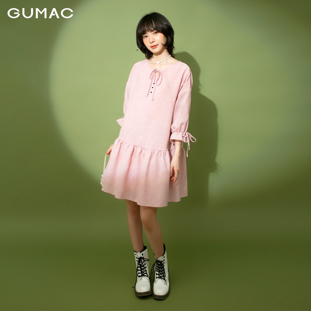 Đầm suông nữ GUMAC thiết kế trẻ trung đủ màu đủ size DB1155