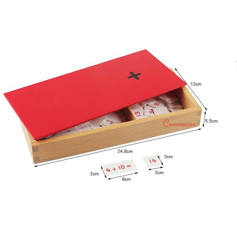 Giáo cụ Montessori - Thẻ tính nhẩm cộng trừ nhân chia
