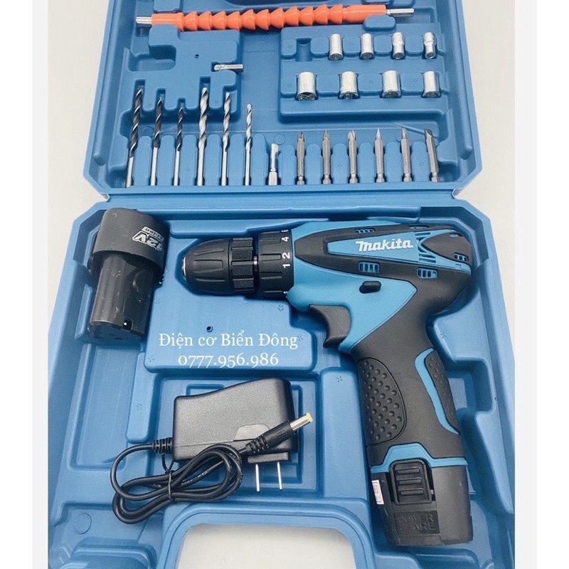 🔥FREESHIP🔥 Tặng đầy đủ bộ mũi vít Máy khoan cầm tay Makita DF330DWE khoan sắt gỗ tôn bắt vít