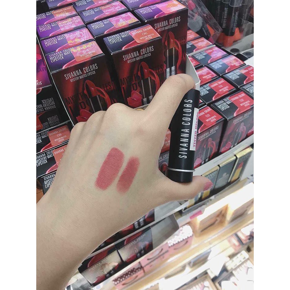 Son thỏi lì Sivanna Colors Mystery Mattes Lipstick HF6006