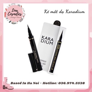 Kẻ Dạ Mắt Karadium Waterproof Brush Liner Black