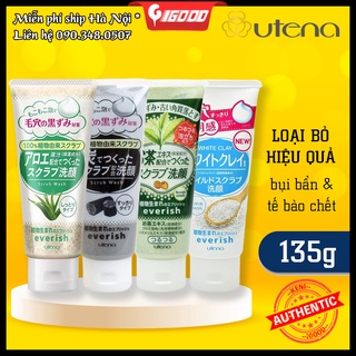 Sữa Rửa Mặt Tẩy Tế Bào Chết Utena Everish Nhật Bản 135g