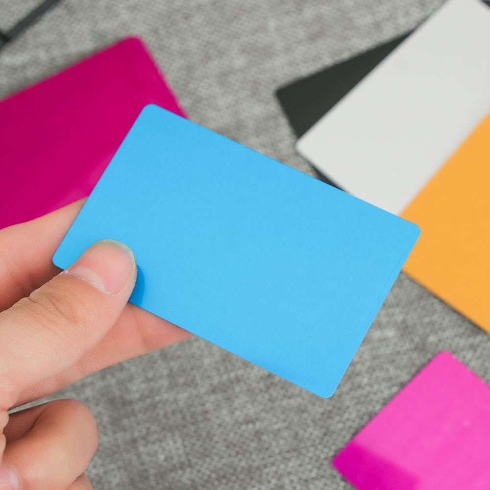 Set 50 thẻ nhôm khác laser đơn giản nhiều màu tùy chọn