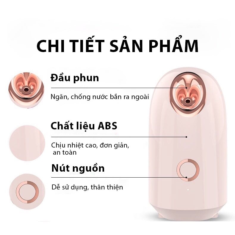 Máy xông hơi mặt YOICE chính hãng cao cấp giúp thư giãn tạo cảm giác dễ chịu [ LỖI ĐỔI HÀNG TẠI NHÀ MIỄN PHÍ ]