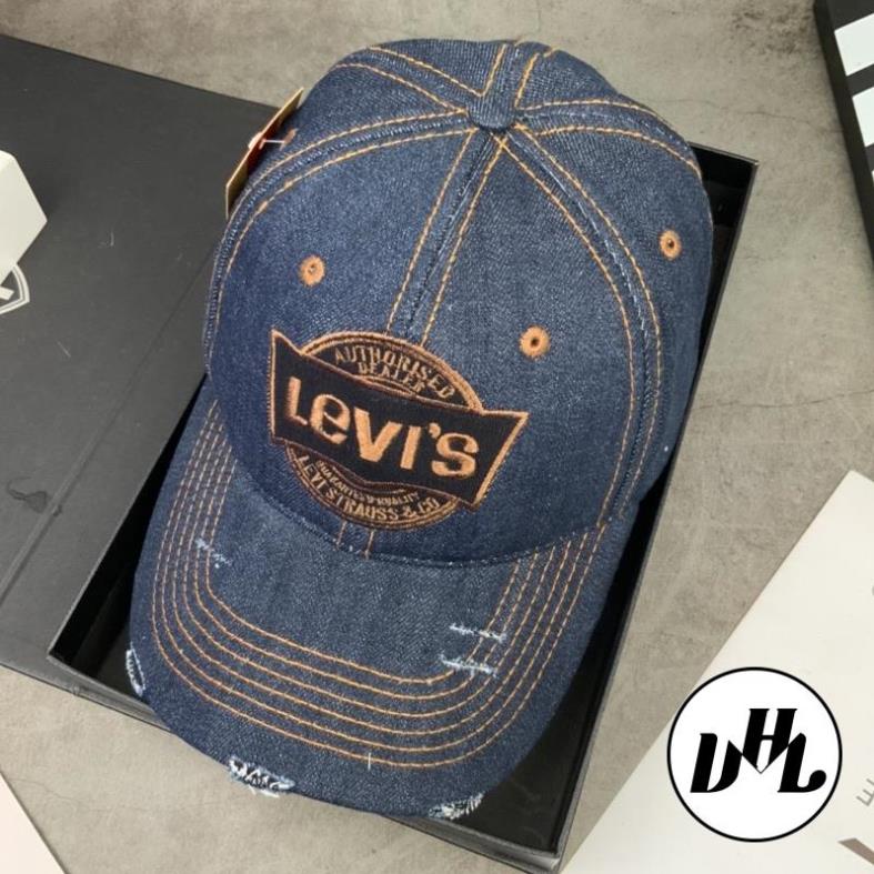 Nón Kết Jeans LEis Xanh Đen Full Tem Khoá Gài Thời Trang Nam Nữ
