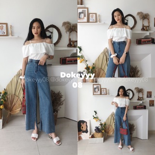 Áo 2 dây trễ vai bèo