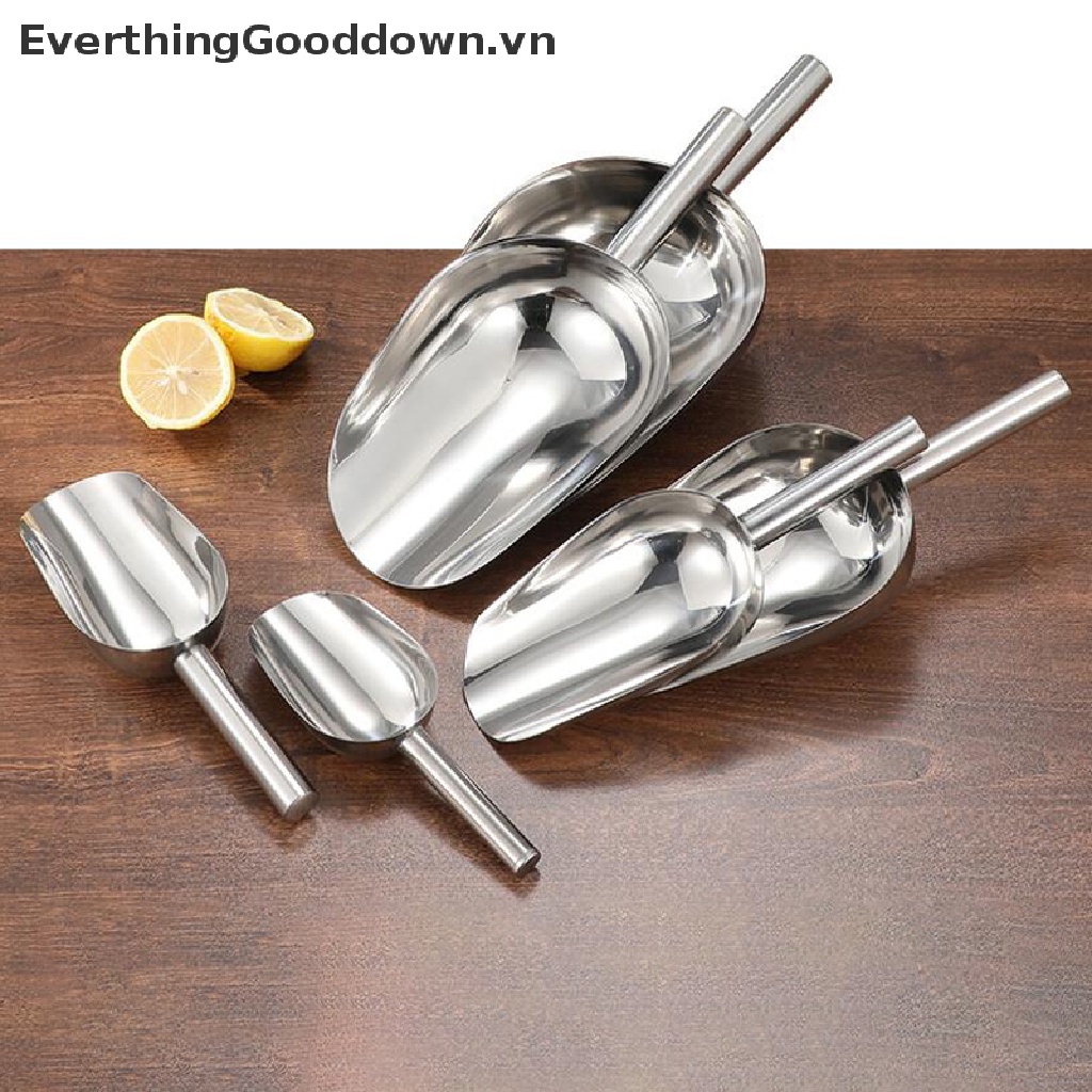 Everthinggooddown Muỗng Múc Đá / Kẹo / Thực Phẩm Bằng Thép Không Gỉ