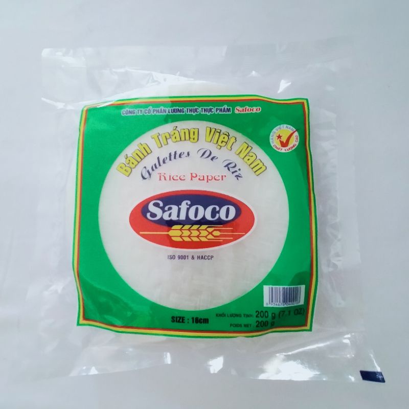 Combo 2 gói bánh tráng Safoco 200g size nhỏ