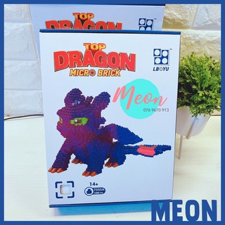 Xếp hình lego miniblock dragon toothless  - Rồng Night Fury size XL