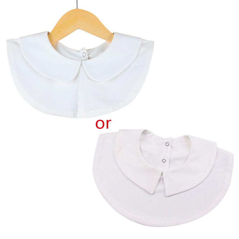 Áo Sơ Mi Cotton Cổ Búp Bê Màu Trắng Đen Phong Cách Vintage Cho Nữ