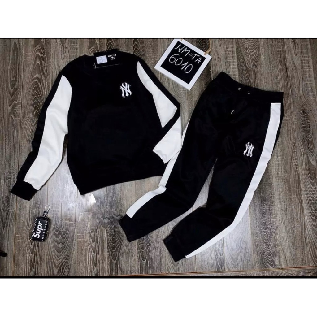 Bộ nỉ nam thời trang NYY  Phối Trắng Xanh hàng đẹp mới về | BigBuy360 - bigbuy360.vn