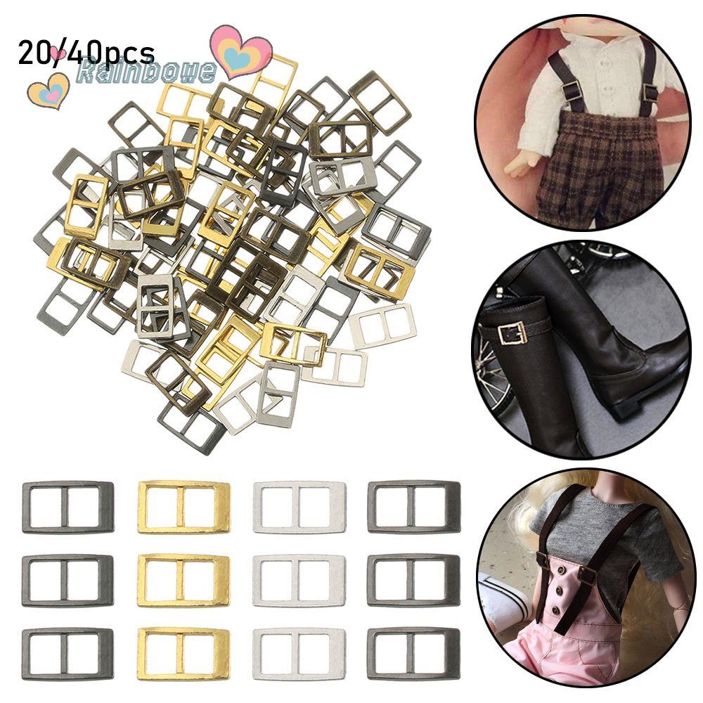 Set 20/40 Khóa Ba Găng Tay Mini Siêu Mỏng 4 Màu Cho Búp Bê