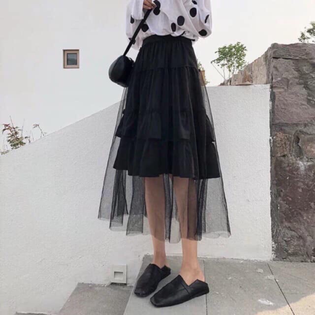 chân váy dài ( ẢNH THẬT SHOP TỰ CHỤP)