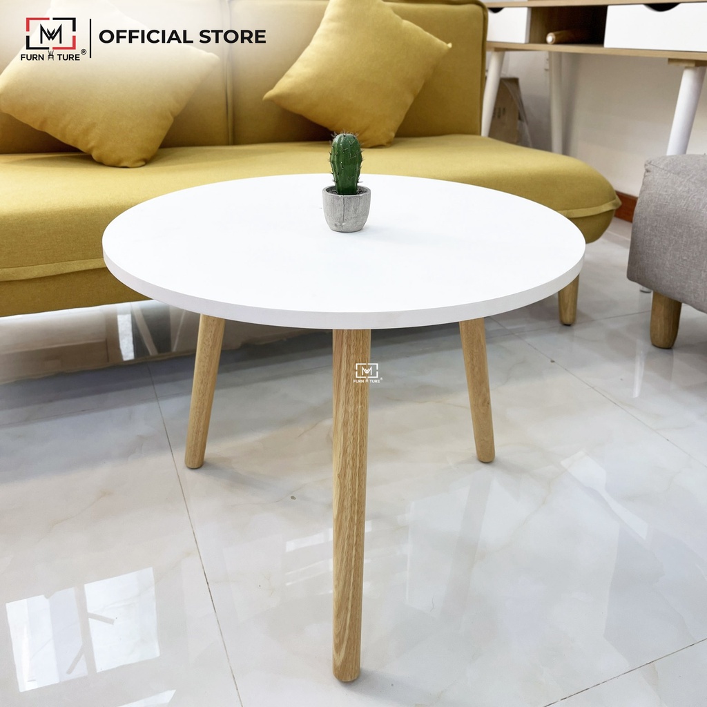 Bàn trà mặt tròn D60 chân tháo ráp - MW FURNITURE