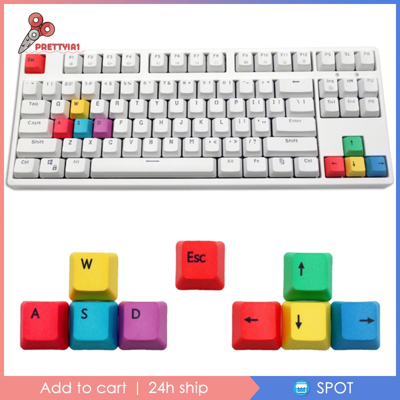 Set 9 Nút Bàn Phím Pbt Esc Hình Mũi Tên Cho Bàn Phím Cơ