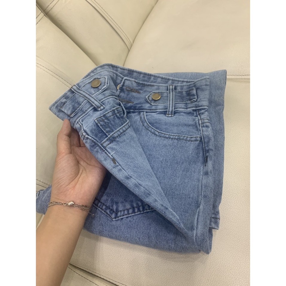 Quần jean nữ lưng cao ống rộng dáng suông đẹp cao cấp - GV01 | BigBuy360 - bigbuy360.vn