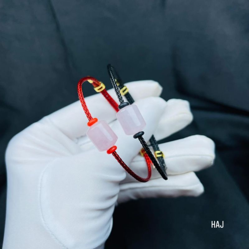 Vòng Tay Lu Thống Đá TA Hồng ☯ Vòng Tay May Mắn ☯ Tài Vận May Mắn