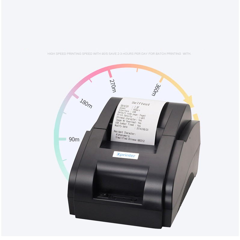 Máy in hóa đơn Xprinter XP-58IIL(Đen) Tặng 1 Cuộn giấy In chuyên dụng | BigBuy360 - bigbuy360.vn