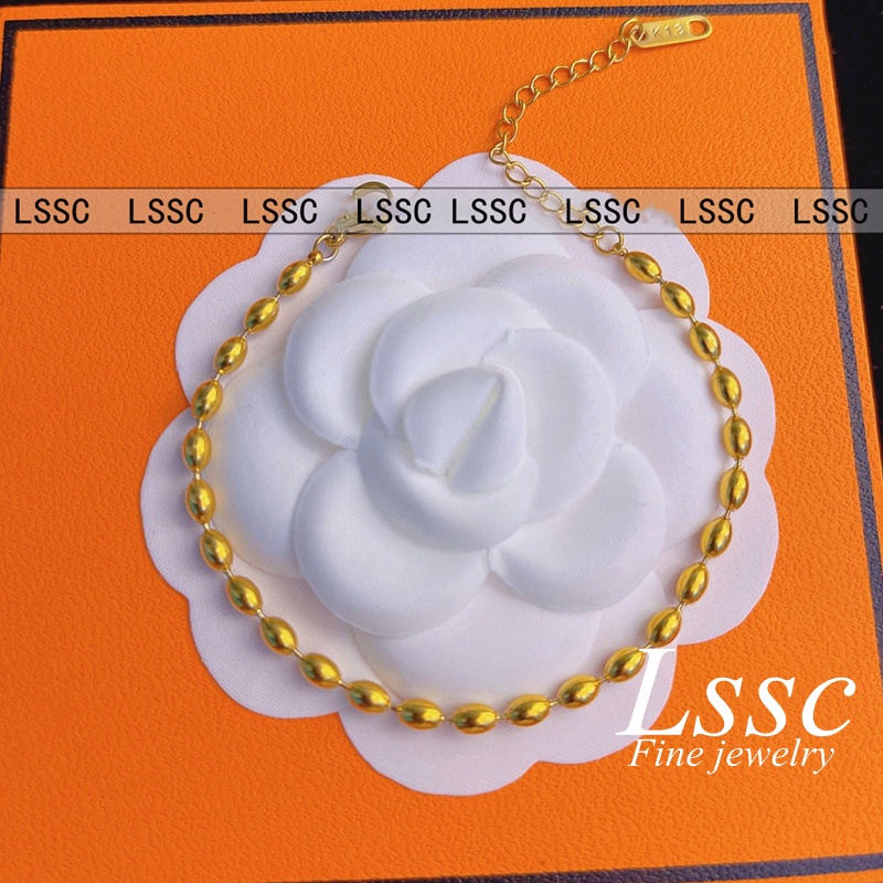 Vòng tay titan Lắc tay nữ không gỉ mạ vàng 18k thiết kế đơn giản phong cách thời trang thanh lịch mẫu mới 2022