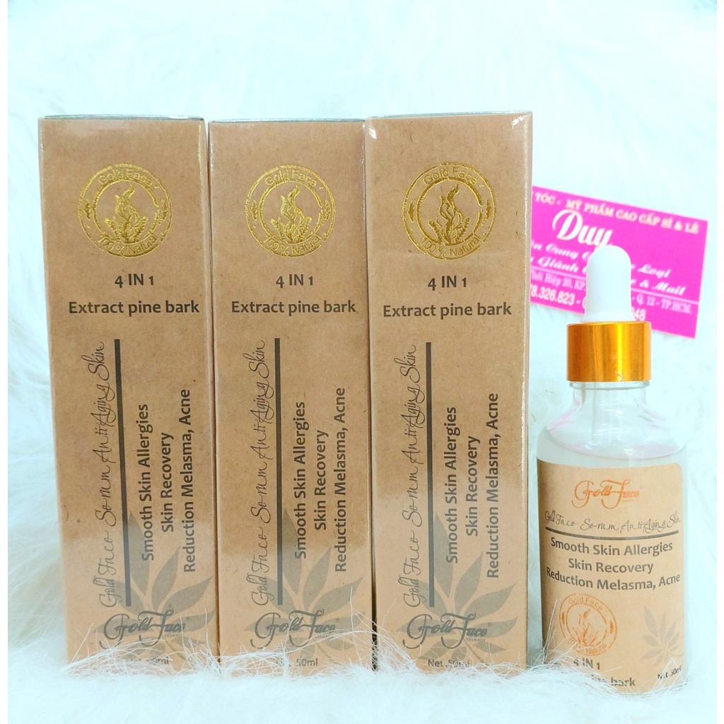 Tinh chất Serum dưỡng trắng - ngăn ngừa nám - giảm nhăn da -săn cơ Gold Face 50ml