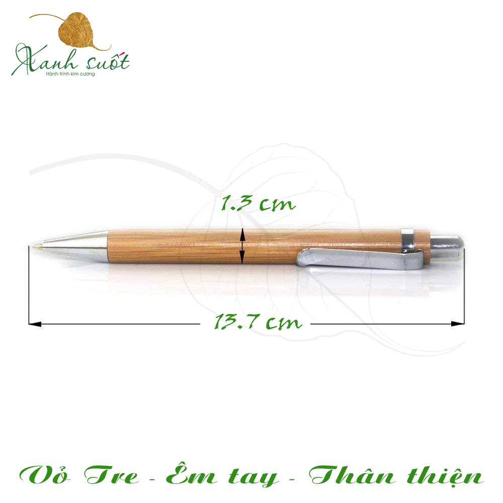 Bút Bi Tre - Bút Bi Thay Ruột (Bamboo Ball Point Pen)