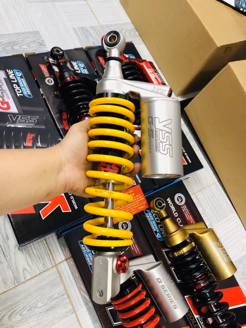 Phuộc chính hãng Yss dòng G-sport có tăng chỉnh dành cho dòng tay ga 1 phuộc vario vision click sh mode