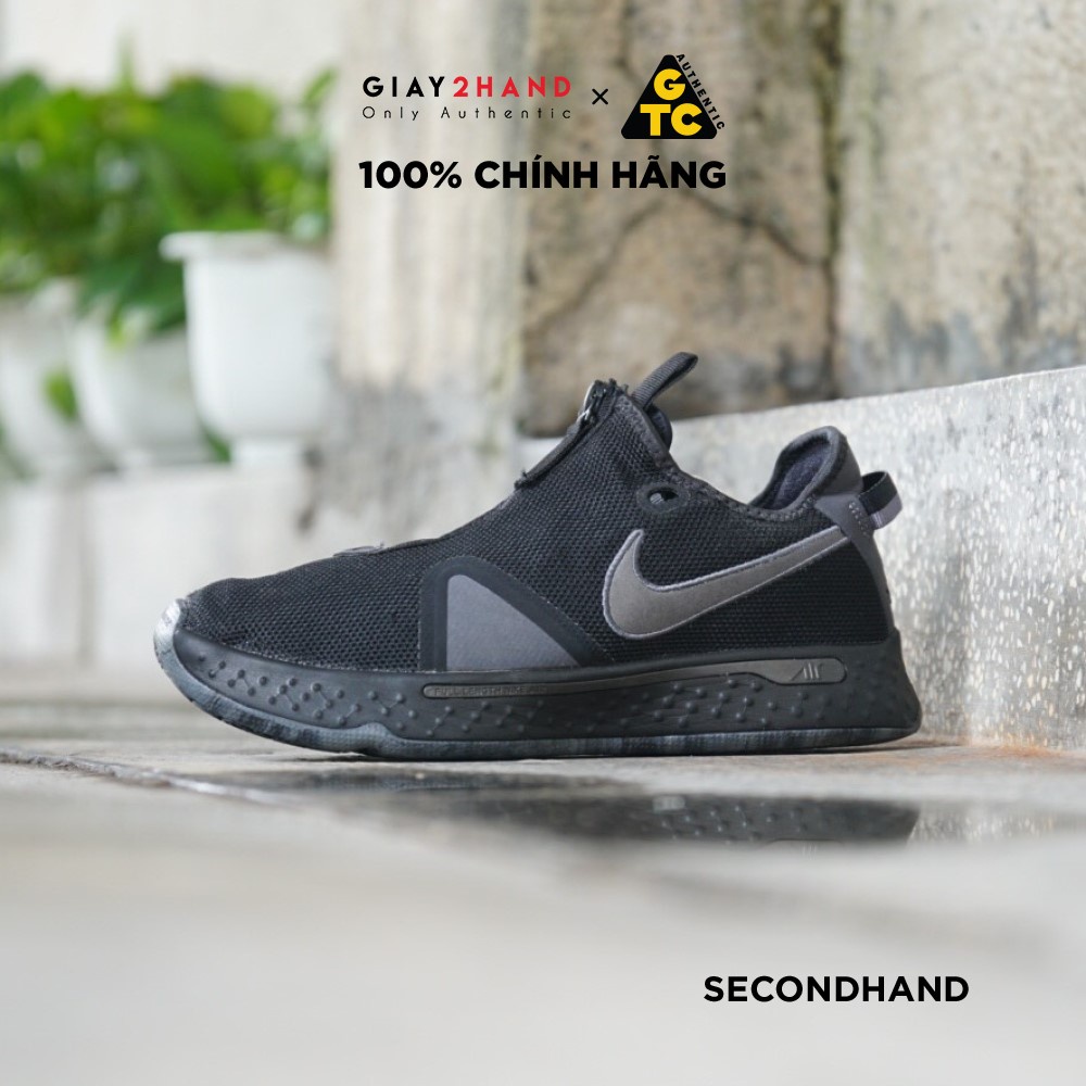 [2hand] Giày Thể Thao NIKE PG 4 &quot; TRIPLE BLACK CD5082-005 GIÀY CŨ CHÍNH HÃNG