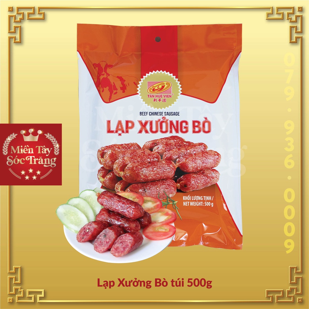 Lạp xưởng Bò TÂN HUÊ VIÊN 500g - MIỀN TÂY SÓC TRĂNG | BigBuy360 - bigbuy360.vn