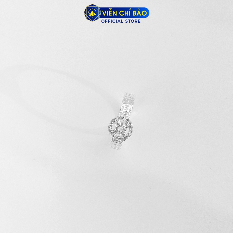 Nhẫn bạc nữ kim tiền may mắn chất liệu bạc 925 thời trang phụ kiện trang sức nữ thương hiệu Viễn Chí Bảo N400108