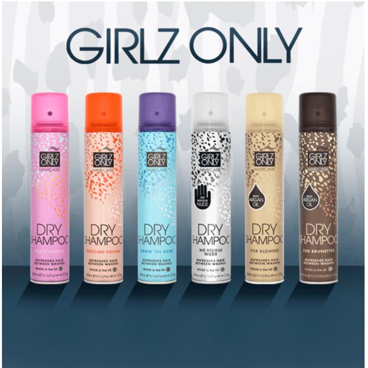 Dầu Gội Khô Girlz Only Dry Shampoo