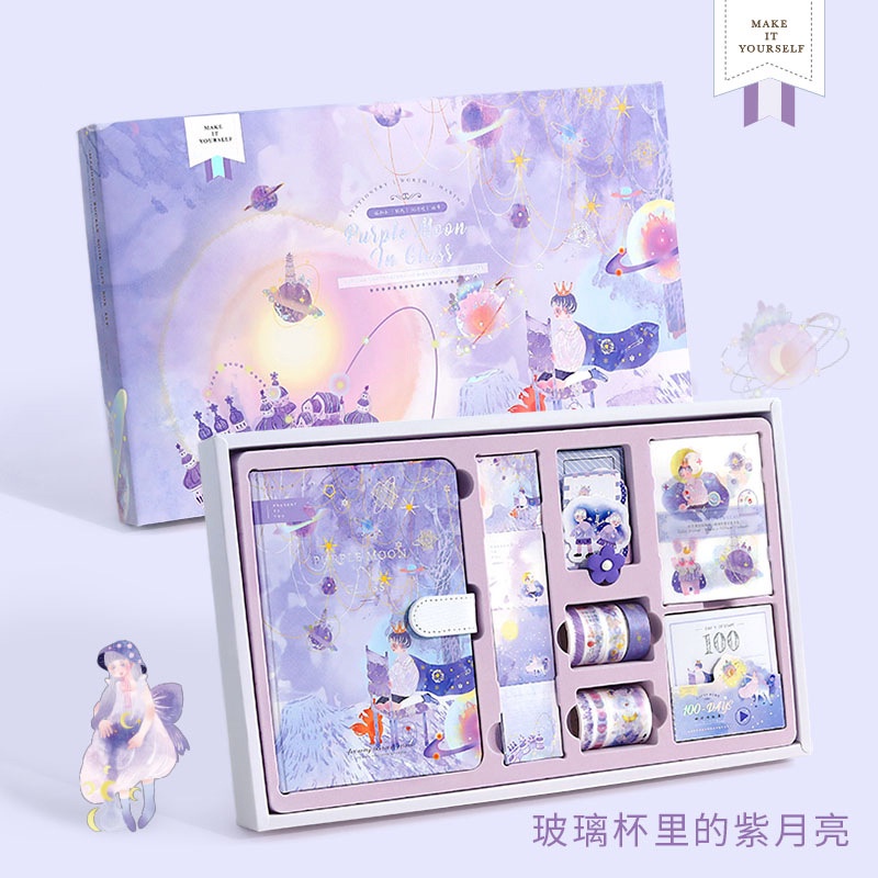 Bộ Nhãn Dán Trang Trí Sổ Tay Hình Cô Gái Dễ Thương